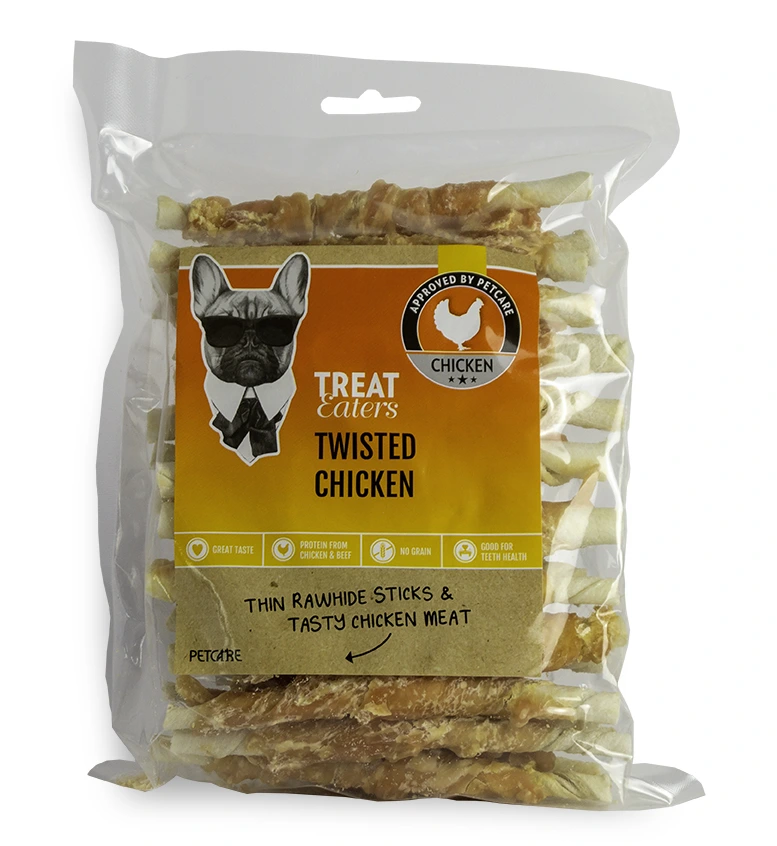 Tyggerulle Treateaters Twisted Chicken 350 g - Tyggeben til hunde
